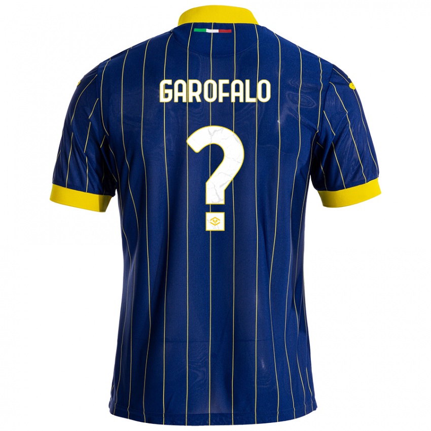 Niño Camiseta Lorenzo Garofalo #0 Azul Amarillo 1ª Equipación 2024/25 La Camisa Chile