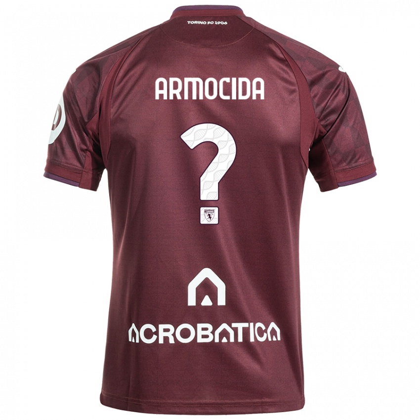 Niño Camiseta Simone Armocida #0 Granate Blanco 1ª Equipación 2024/25 La Camisa Chile