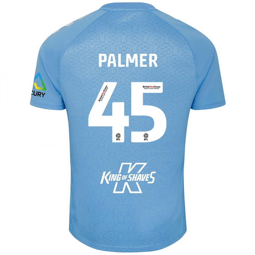 Niño Camiseta Kasey Palmer #45 Azul Blanco 1ª Equipación 2024/25 La Camisa Chile