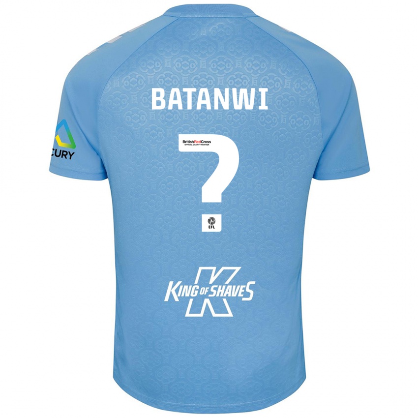 Niño Camiseta Tristen Batanwi #0 Azul Blanco 1ª Equipación 2024/25 La Camisa Chile