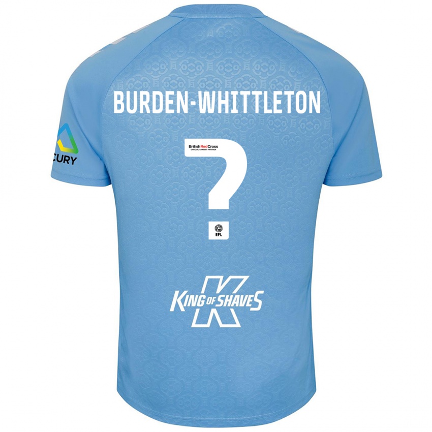 Niño Camiseta Charlie Burden-Whittleton #0 Azul Blanco 1ª Equipación 2024/25 La Camisa Chile