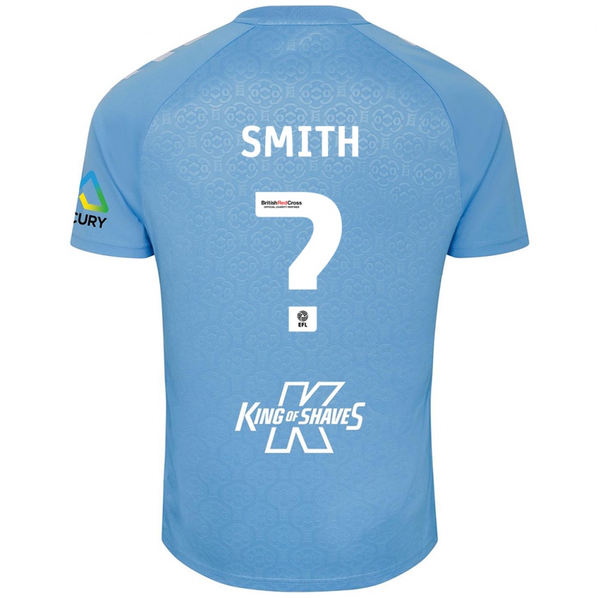 Niño Camiseta Jayden Smith #0 Azul Blanco 1ª Equipación 2024/25 La Camisa Chile