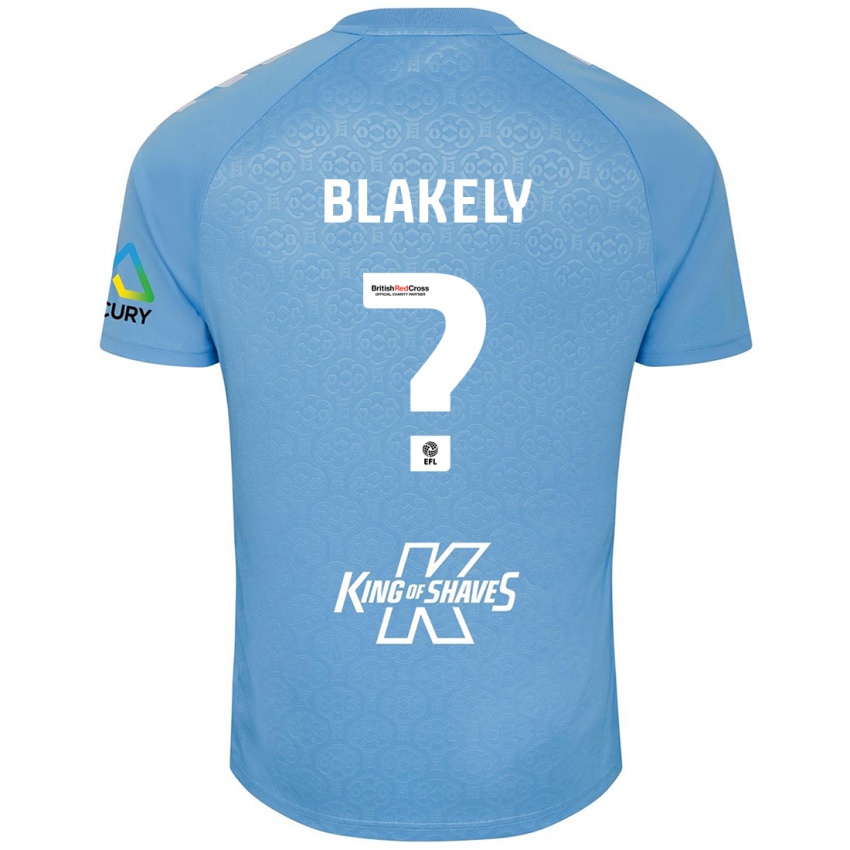 Niño Camiseta Ben Blakely #0 Azul Blanco 1ª Equipación 2024/25 La Camisa Chile