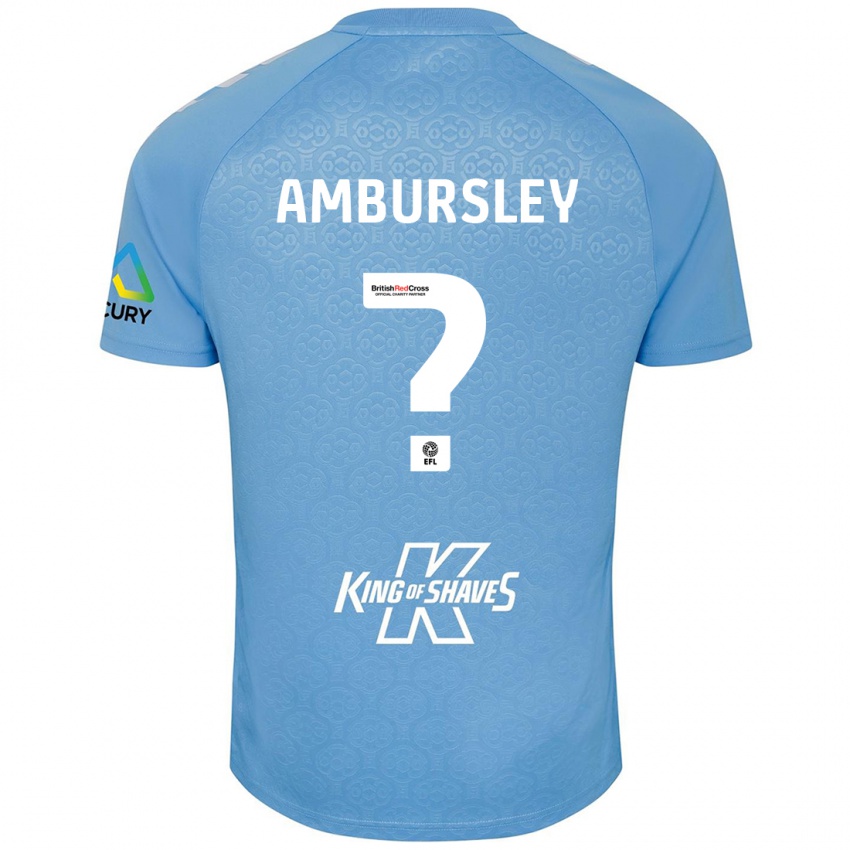 Niño Camiseta Conrad Ambursley #0 Azul Blanco 1ª Equipación 2024/25 La Camisa Chile