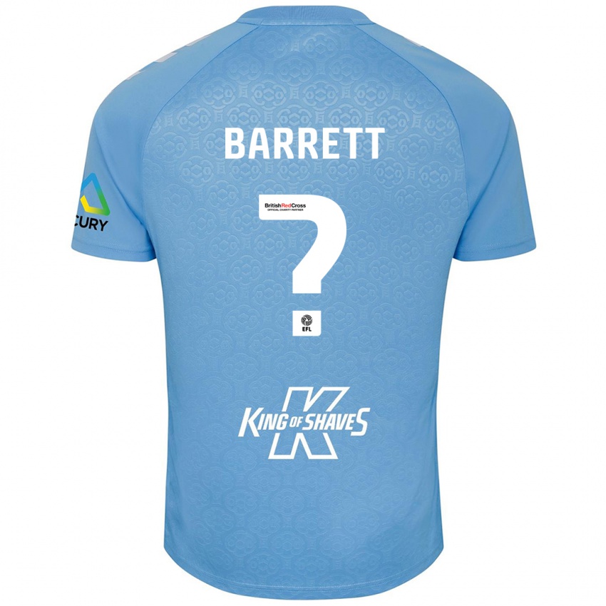 Niño Camiseta Marlow Barrett #0 Azul Blanco 1ª Equipación 2024/25 La Camisa Chile