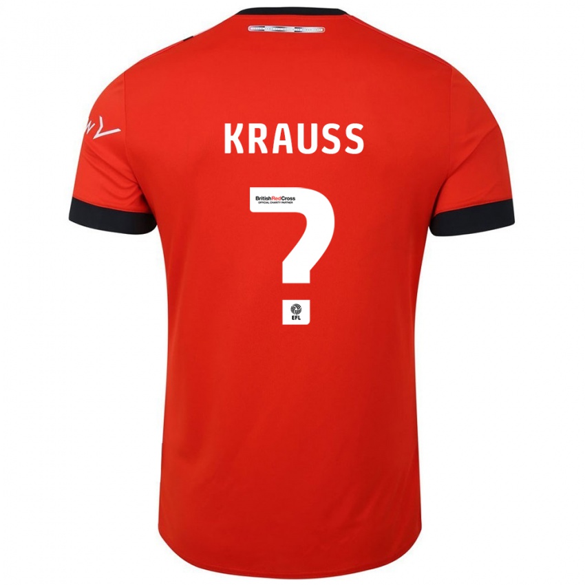 Niño Camiseta Tom Krauß #0 Naranja Negro 1ª Equipación 2024/25 La Camisa Chile