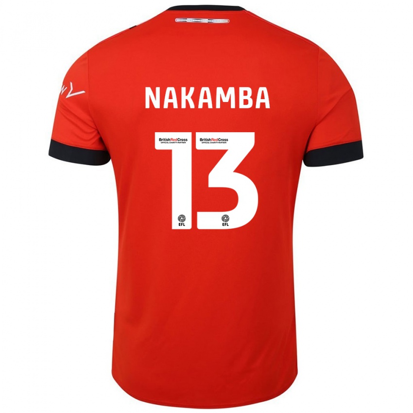 Niño Camiseta Marvelous Nakamba #13 Naranja Negro 1ª Equipación 2024/25 La Camisa Chile