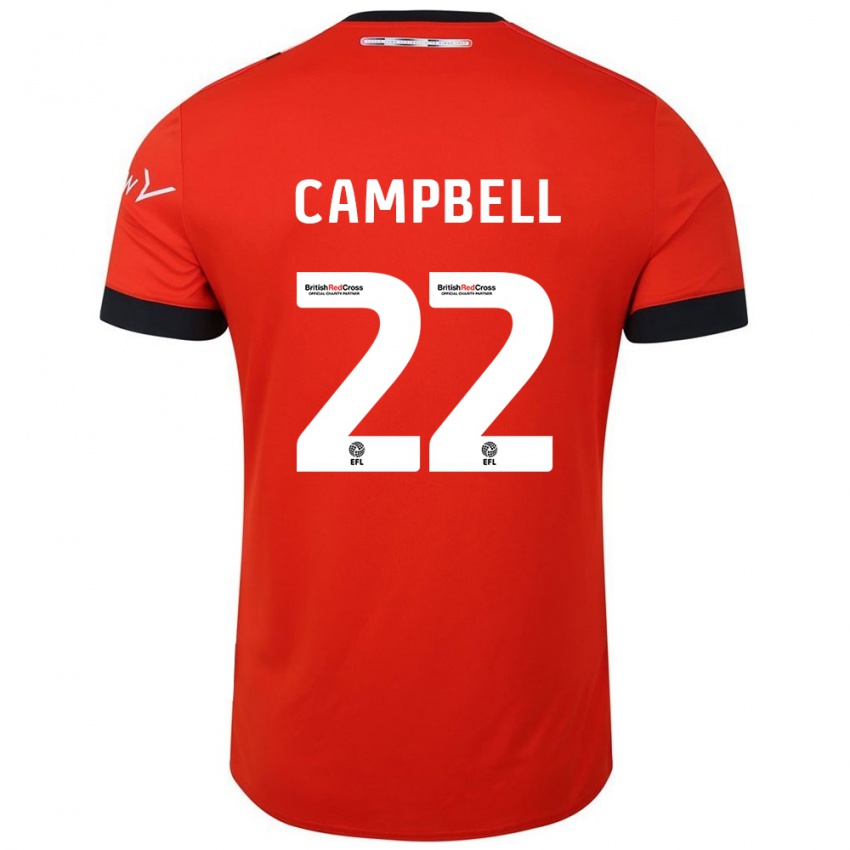 Niño Camiseta Allan Campbell #22 Naranja Negro 1ª Equipación 2024/25 La Camisa Chile