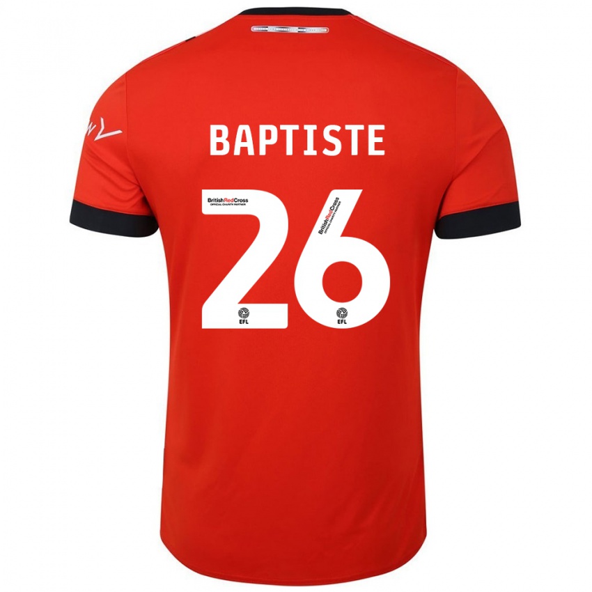 Niño Camiseta Shandon Baptiste #26 Naranja Negro 1ª Equipación 2024/25 La Camisa Chile