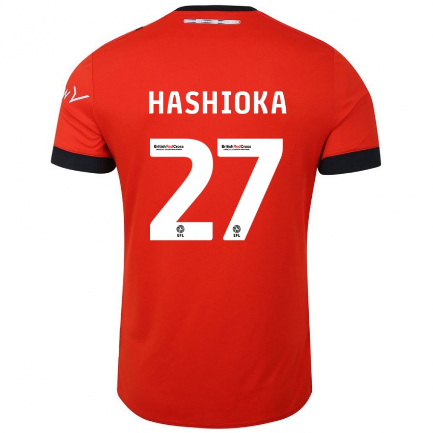 Niño Camiseta Daiki Hashioka #27 Naranja Negro 1ª Equipación 2024/25 La Camisa Chile