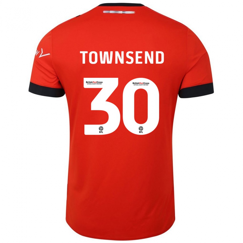 Niño Camiseta Andros Townsend #30 Naranja Negro 1ª Equipación 2024/25 La Camisa Chile