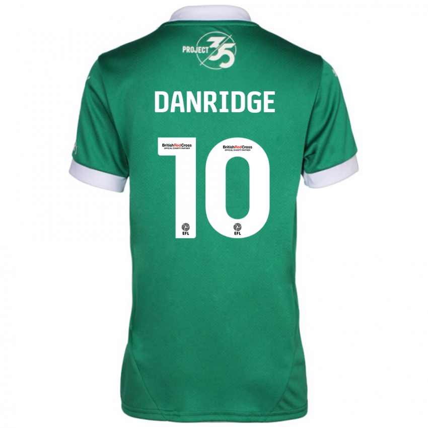 Niño Camiseta Rebecca Danridge #10 Verde Blanco 1ª Equipación 2024/25 La Camisa Chile