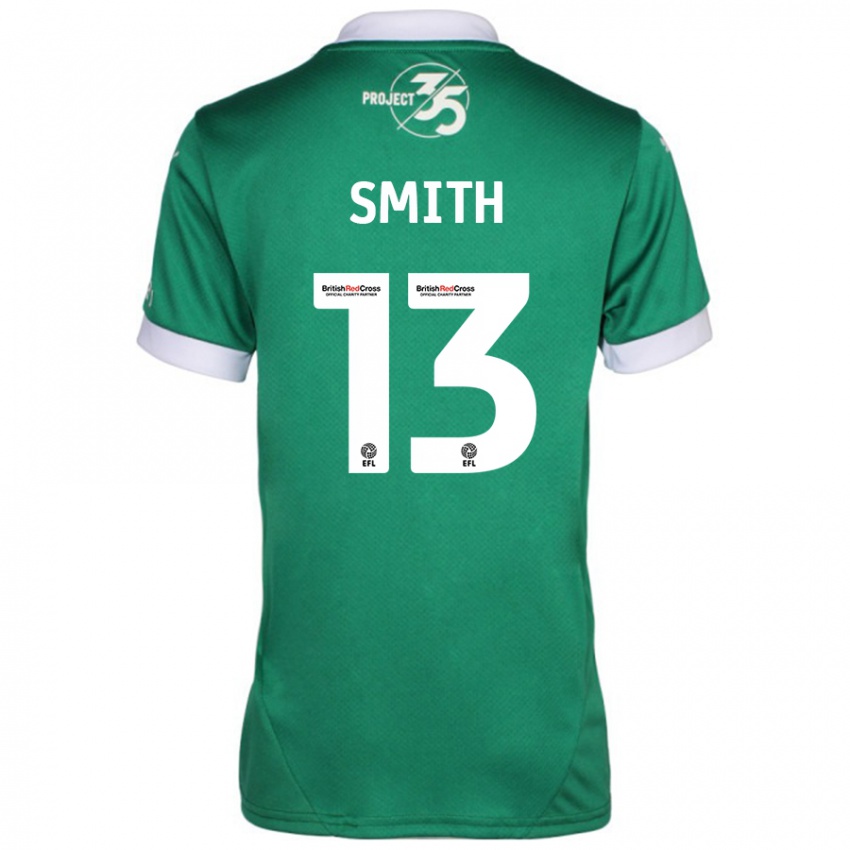 Niño Camiseta Grace Smith #13 Verde Blanco 1ª Equipación 2024/25 La Camisa Chile