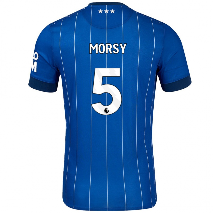 Niño Camiseta Samy Morsy #5 Azul Marino 1ª Equipación 2024/25 La Camisa Chile