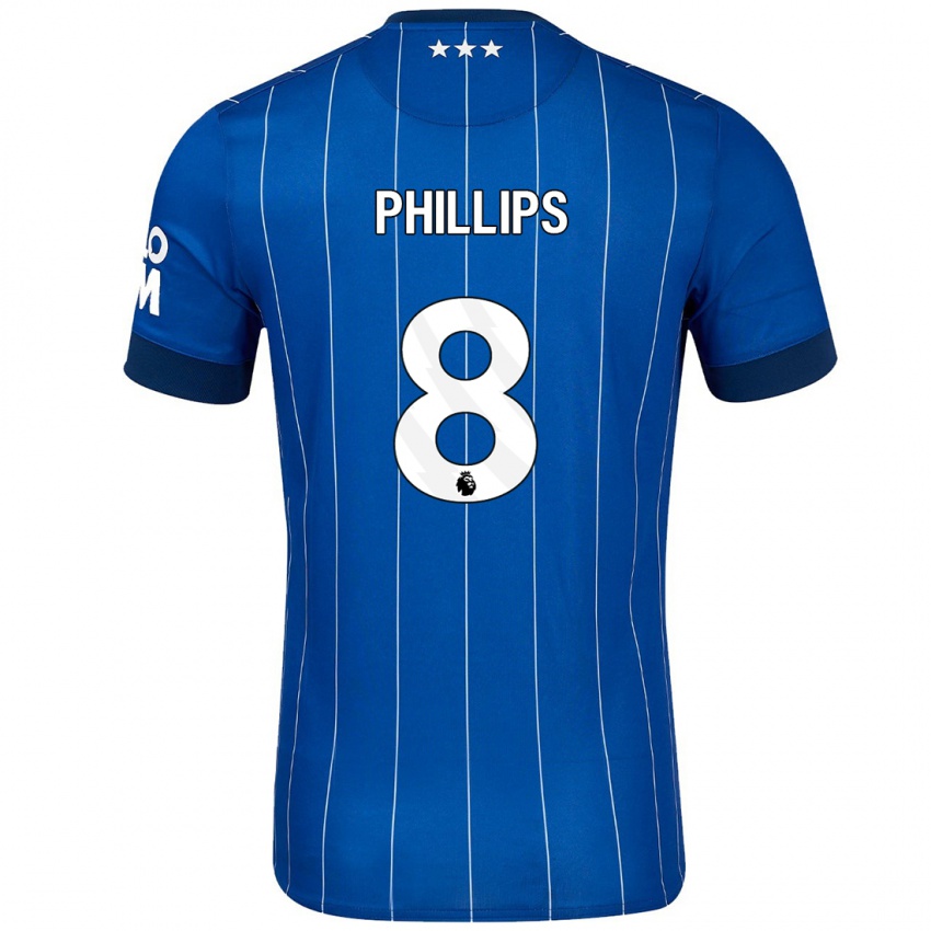 Niño Camiseta Kalvin Phillips #8 Azul Marino 1ª Equipación 2024/25 La Camisa Chile