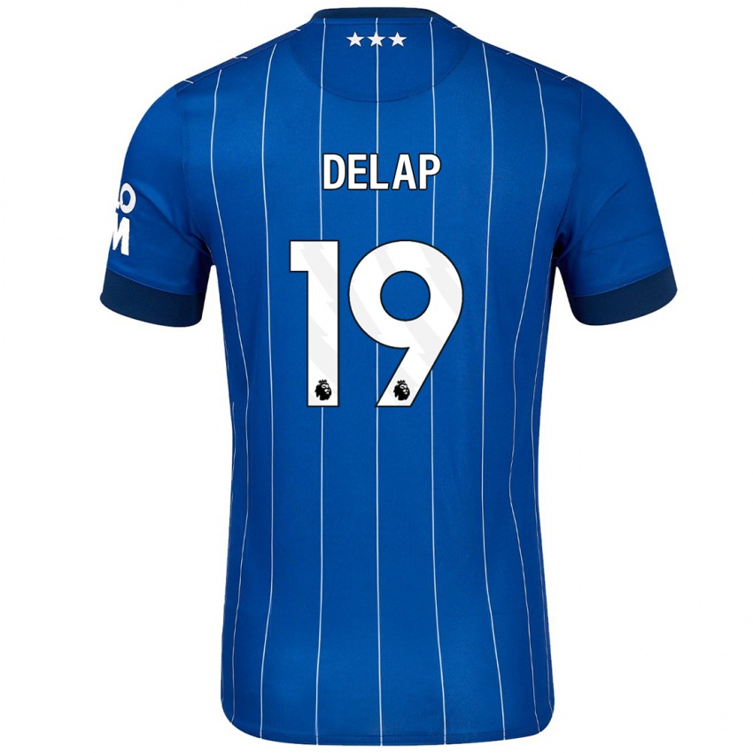 Niño Camiseta Liam Delap #19 Azul Marino 1ª Equipación 2024/25 La Camisa Chile