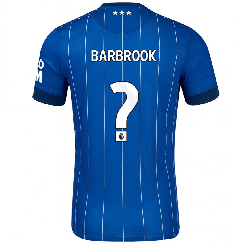 Niño Camiseta Harry Barbrook #0 Azul Marino 1ª Equipación 2024/25 La Camisa Chile