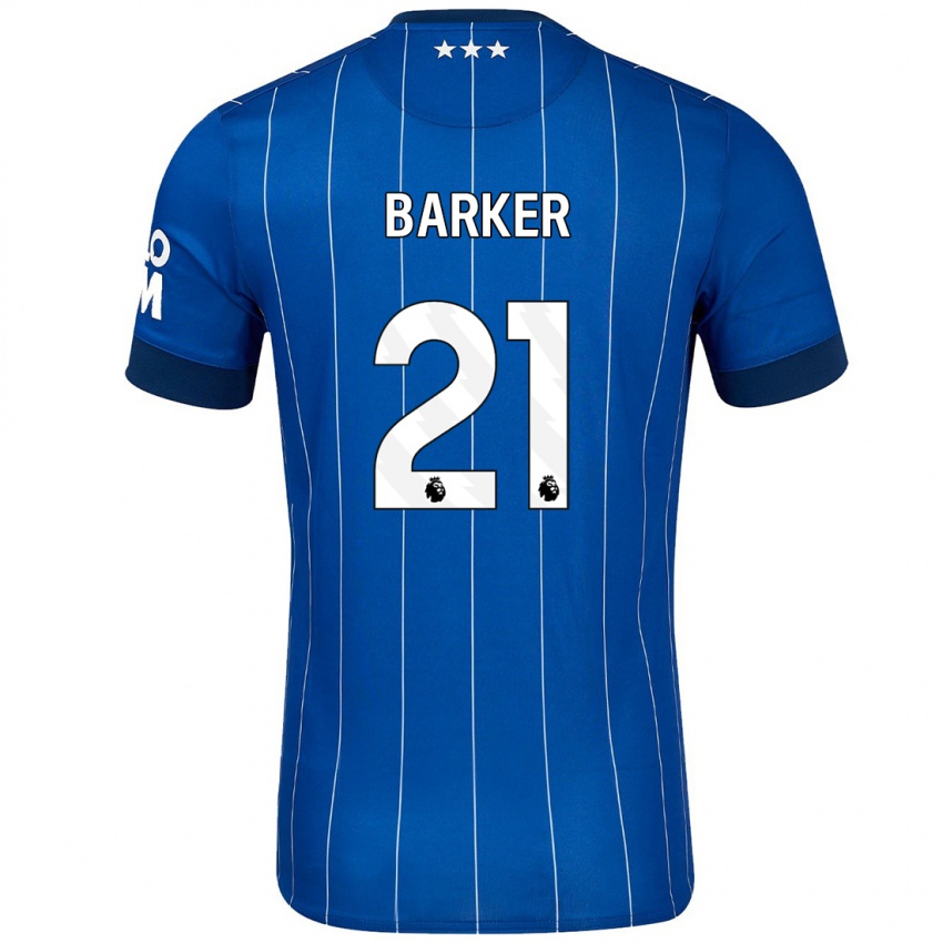 Niño Camiseta Maisy Barker #21 Azul Marino 1ª Equipación 2024/25 La Camisa Chile