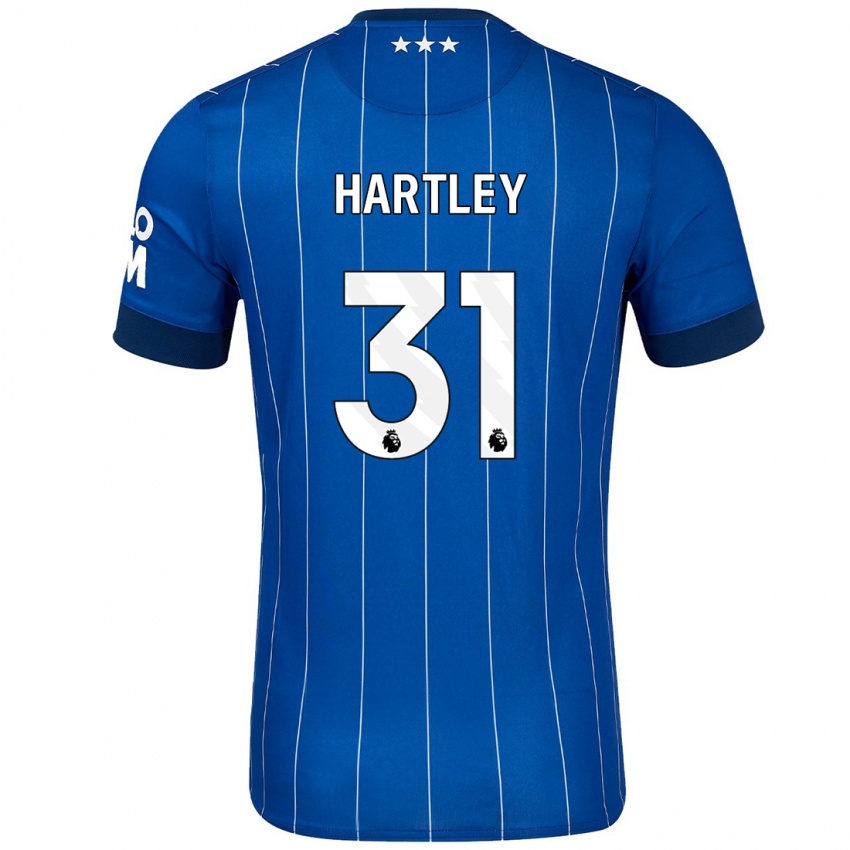 Niño Camiseta Laura Hartley #31 Azul Marino 1ª Equipación 2024/25 La Camisa Chile