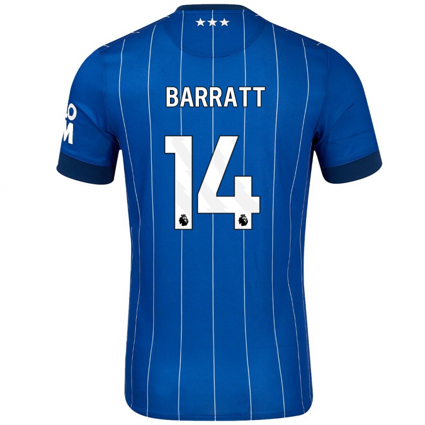 Niño Camiseta Zoe Barratt #14 Azul Marino 1ª Equipación 2024/25 La Camisa Chile