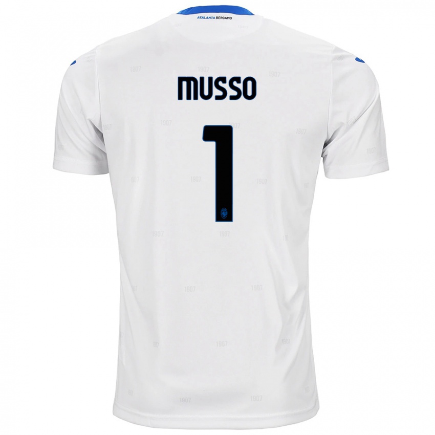 Niño Camiseta Juan Musso #1 Blanco 2ª Equipación 2024/25 La Camisa Chile