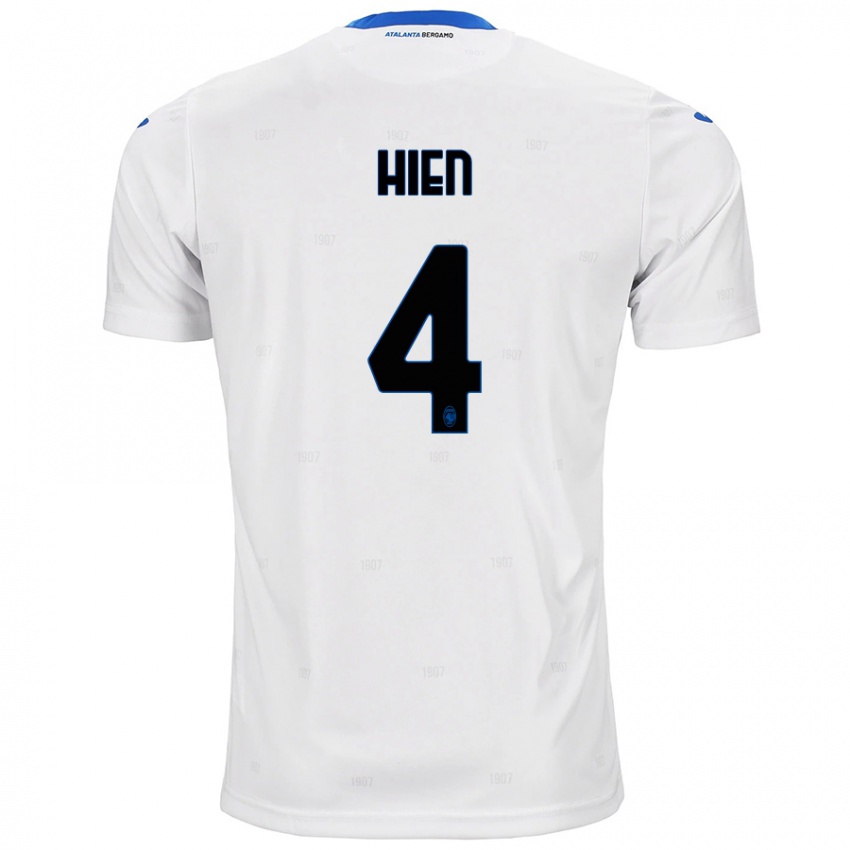 Niño Camiseta Isak Hien #4 Blanco 2ª Equipación 2024/25 La Camisa Chile