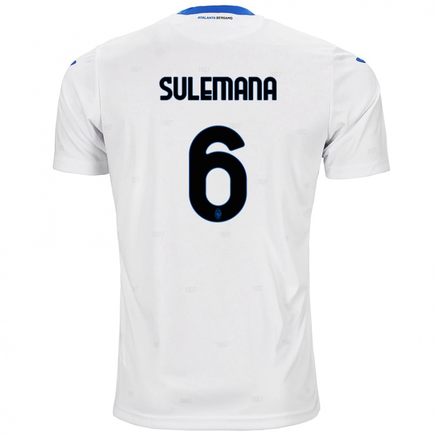 Niño Camiseta Ibrahim Sulemana #6 Blanco 2ª Equipación 2024/25 La Camisa Chile