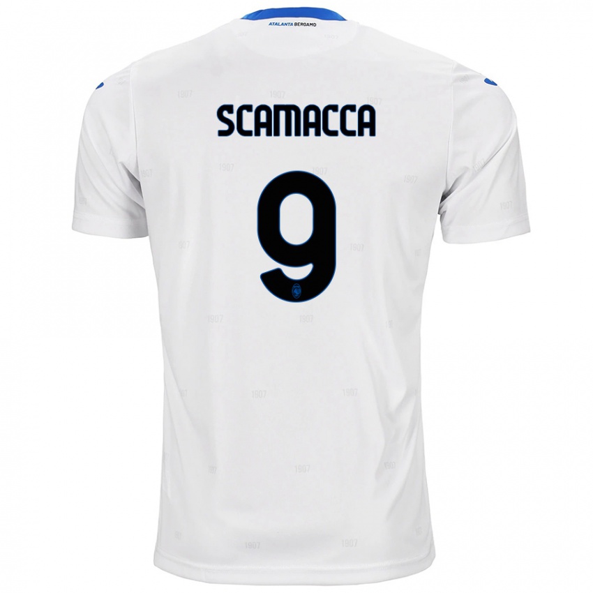 Niño Camiseta Gianluca Scamacca #9 Blanco 2ª Equipación 2024/25 La Camisa Chile