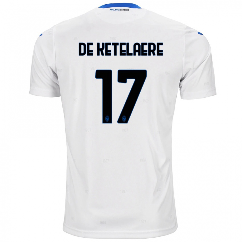 Niño Camiseta Charles De Ketelaere #17 Blanco 2ª Equipación 2024/25 La Camisa Chile