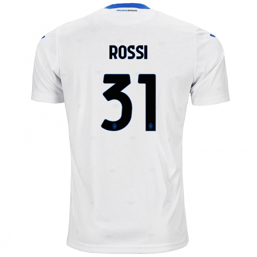 Niño Camiseta Francesco Rossi #31 Blanco 2ª Equipación 2024/25 La Camisa Chile