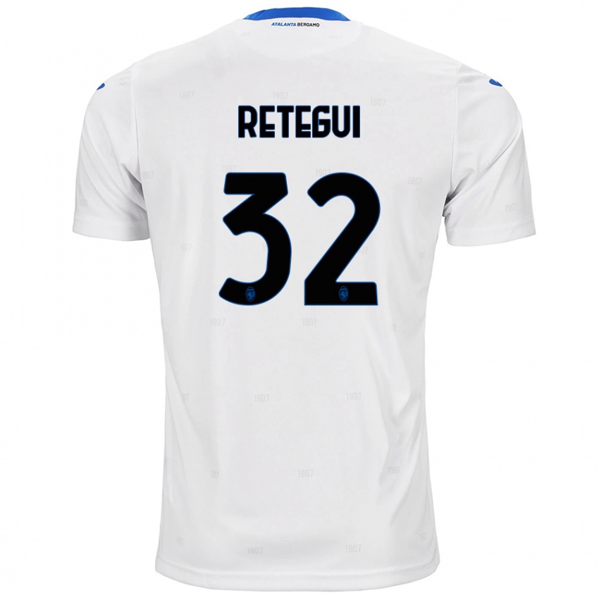 Niño Camiseta Mateo Retegui #32 Blanco 2ª Equipación 2024/25 La Camisa Chile