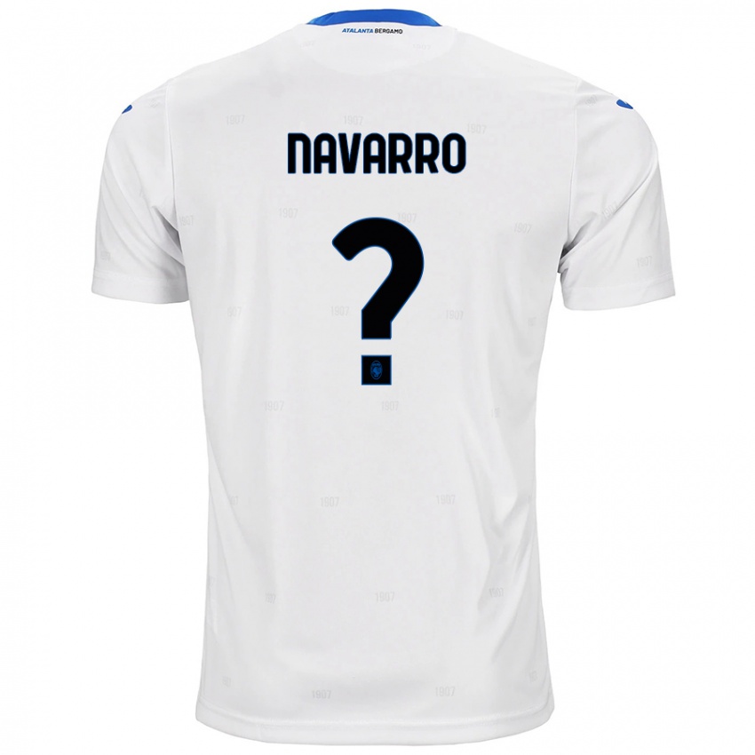 Niño Camiseta Albert Navarro #0 Blanco 2ª Equipación 2024/25 La Camisa Chile