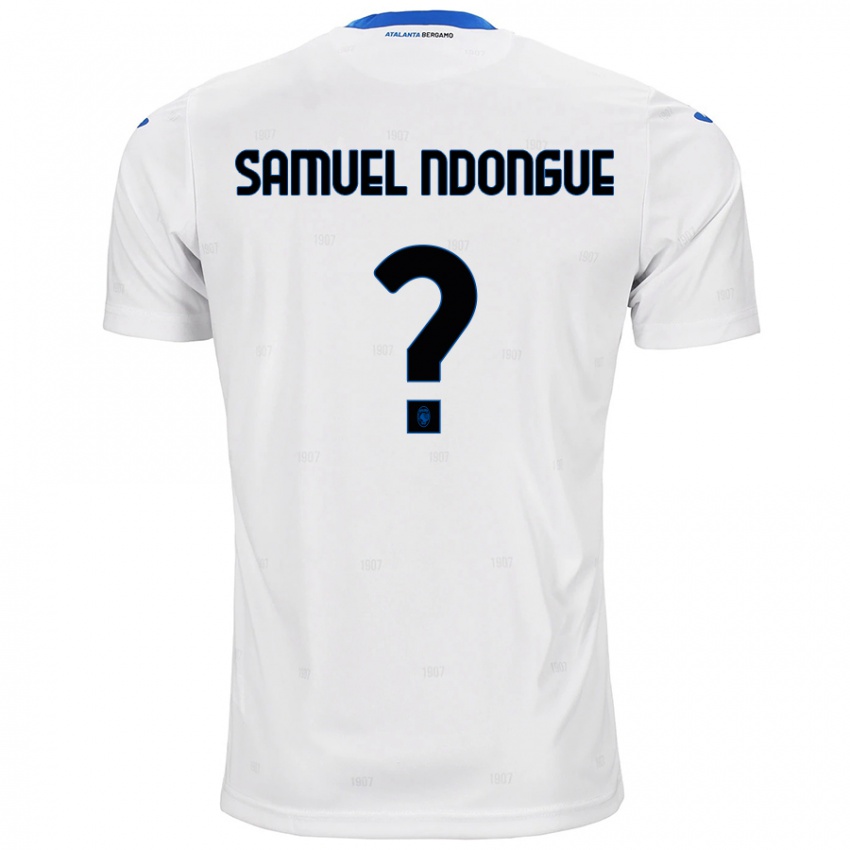 Niño Camiseta Frederick Samuel Ndongue #0 Blanco 2ª Equipación 2024/25 La Camisa Chile