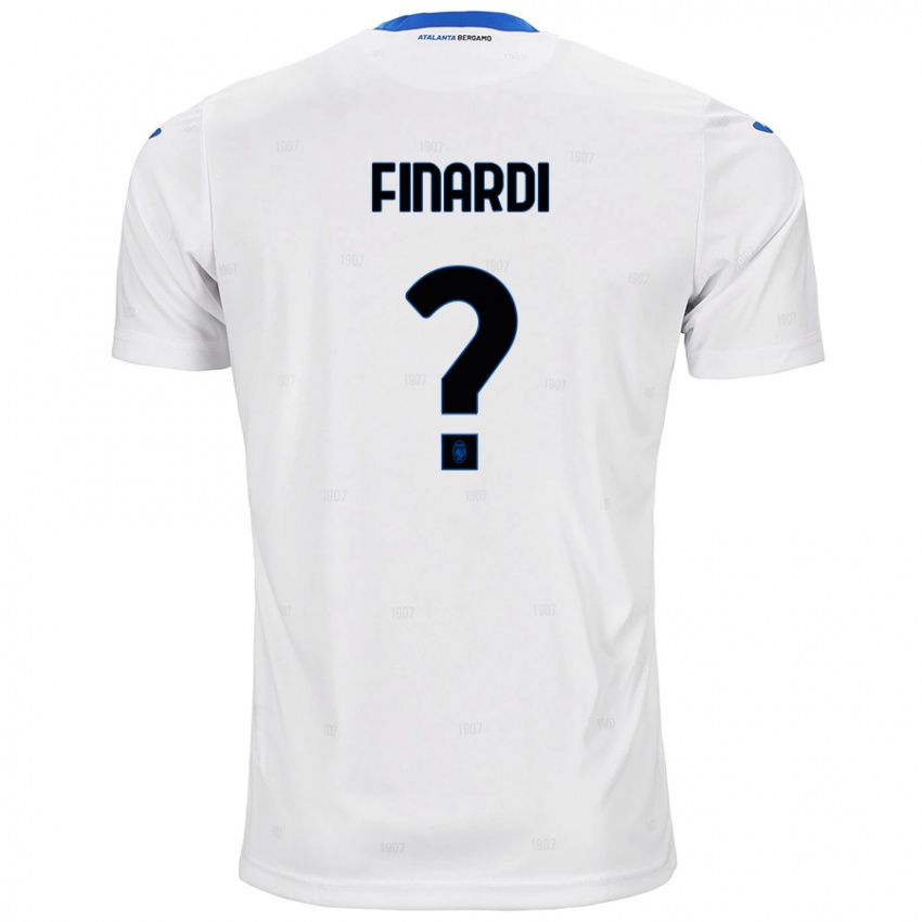 Niño Camiseta Emanuele Finardi #0 Blanco 2ª Equipación 2024/25 La Camisa Chile