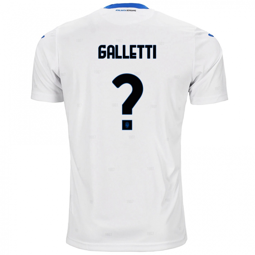 Niño Camiseta Elia Galletti #0 Blanco 2ª Equipación 2024/25 La Camisa Chile