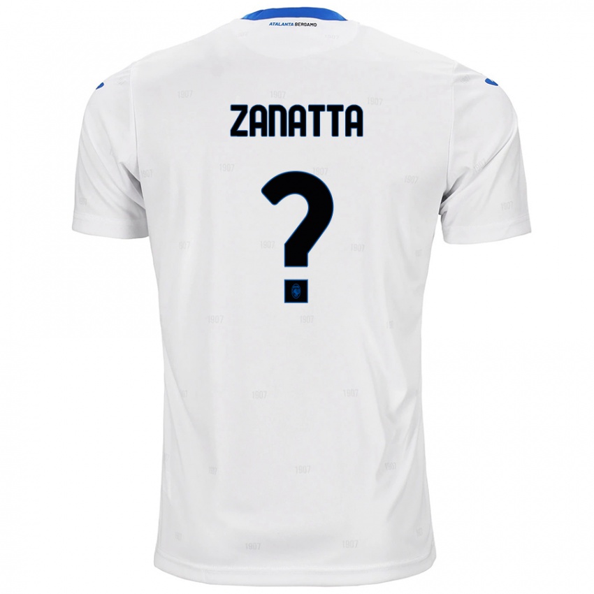 Niño Camiseta Giovanni Zanatta #0 Blanco 2ª Equipación 2024/25 La Camisa Chile