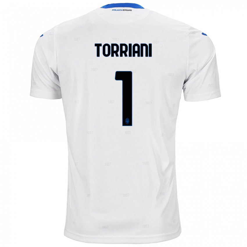 Niño Camiseta Andrea Torriani #1 Blanco 2ª Equipación 2024/25 La Camisa Chile