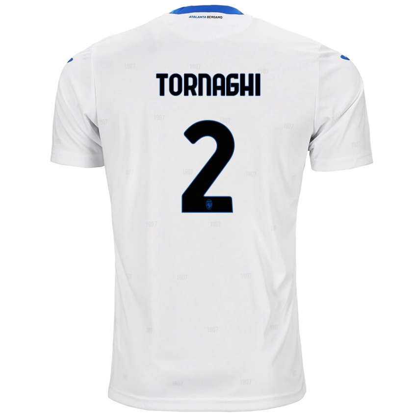 Niño Camiseta Pietro Tornaghi #2 Blanco 2ª Equipación 2024/25 La Camisa Chile