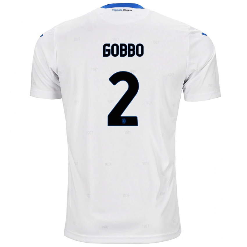 Niño Camiseta Luca Gobbo #2 Blanco 2ª Equipación 2024/25 La Camisa Chile