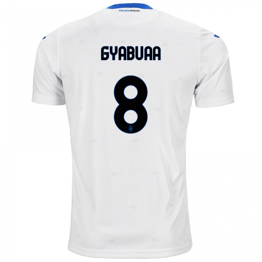 Niño Camiseta Emmanuel Gyabuaa #8 Blanco 2ª Equipación 2024/25 La Camisa Chile