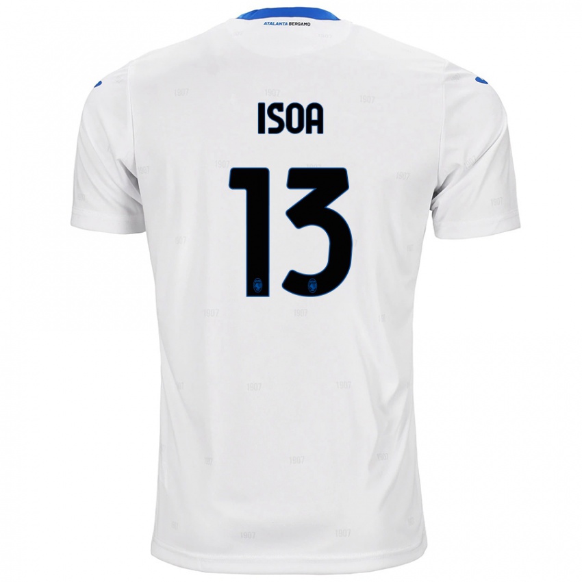 Niño Camiseta Isaac Isoa #13 Blanco 2ª Equipación 2024/25 La Camisa Chile