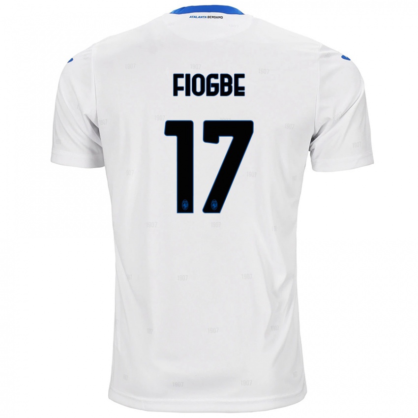 Niño Camiseta Candas Fiogbe #17 Blanco 2ª Equipación 2024/25 La Camisa Chile