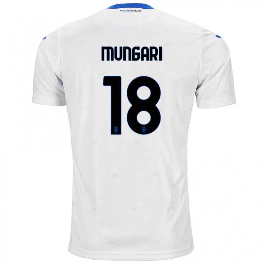 Niño Camiseta Giuseppe Mungari #18 Blanco 2ª Equipación 2024/25 La Camisa Chile