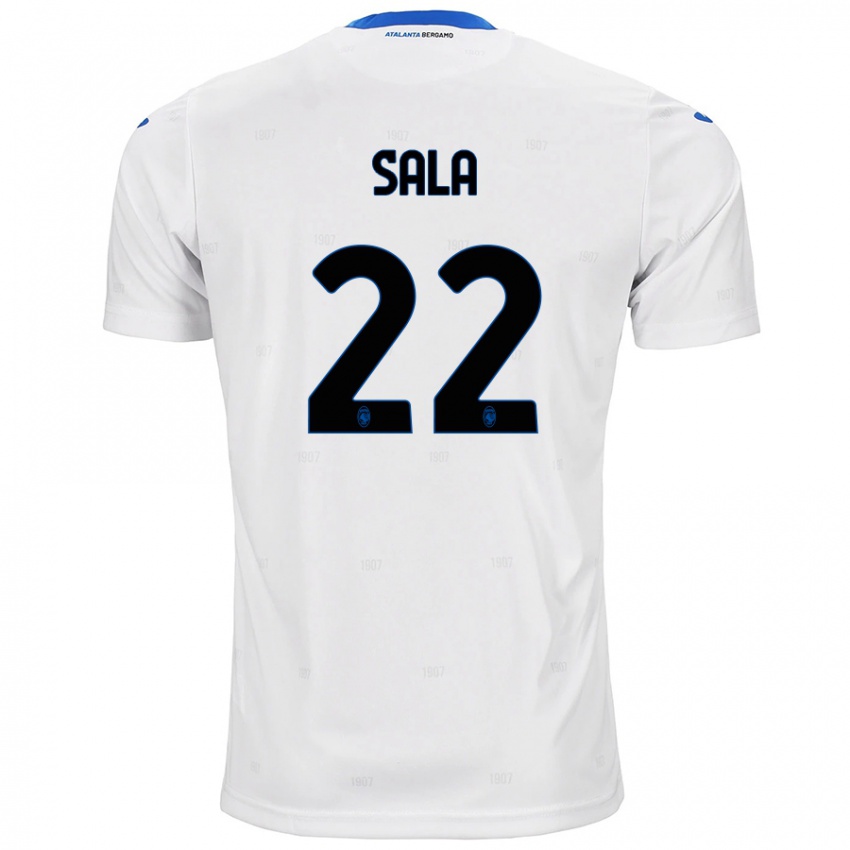 Niño Camiseta Lorenzo Sala #22 Blanco 2ª Equipación 2024/25 La Camisa Chile