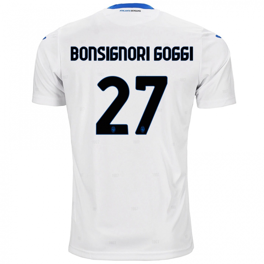 Niño Camiseta Lorenzo Bonsignori Goggi #27 Blanco 2ª Equipación 2024/25 La Camisa Chile