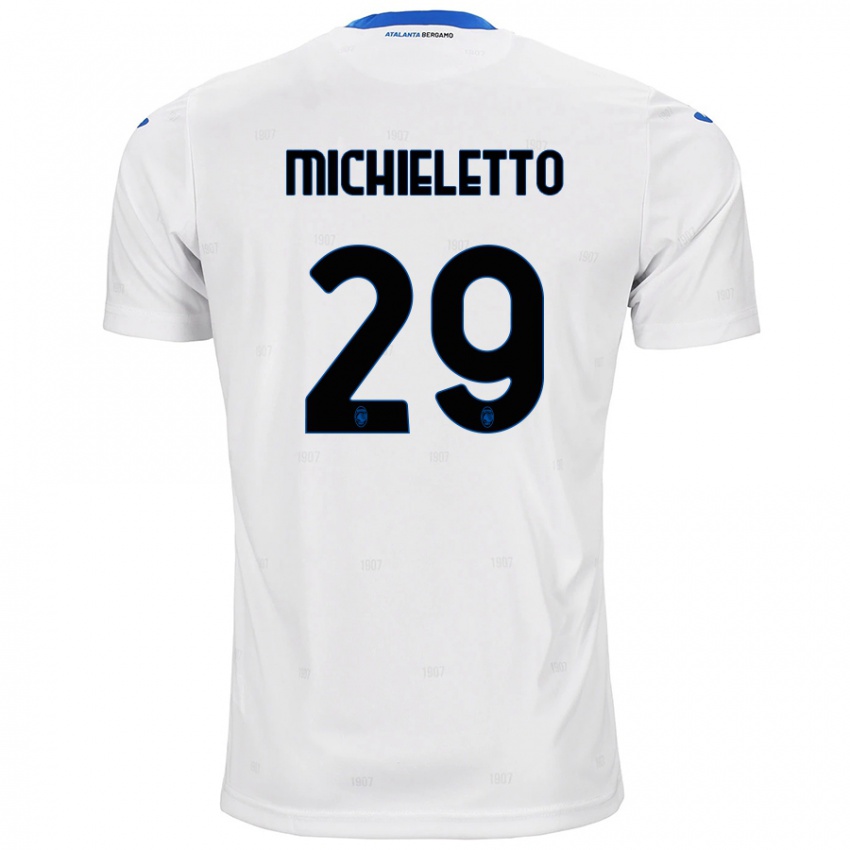 Niño Camiseta Andrea Michieletto #29 Blanco 2ª Equipación 2024/25 La Camisa Chile