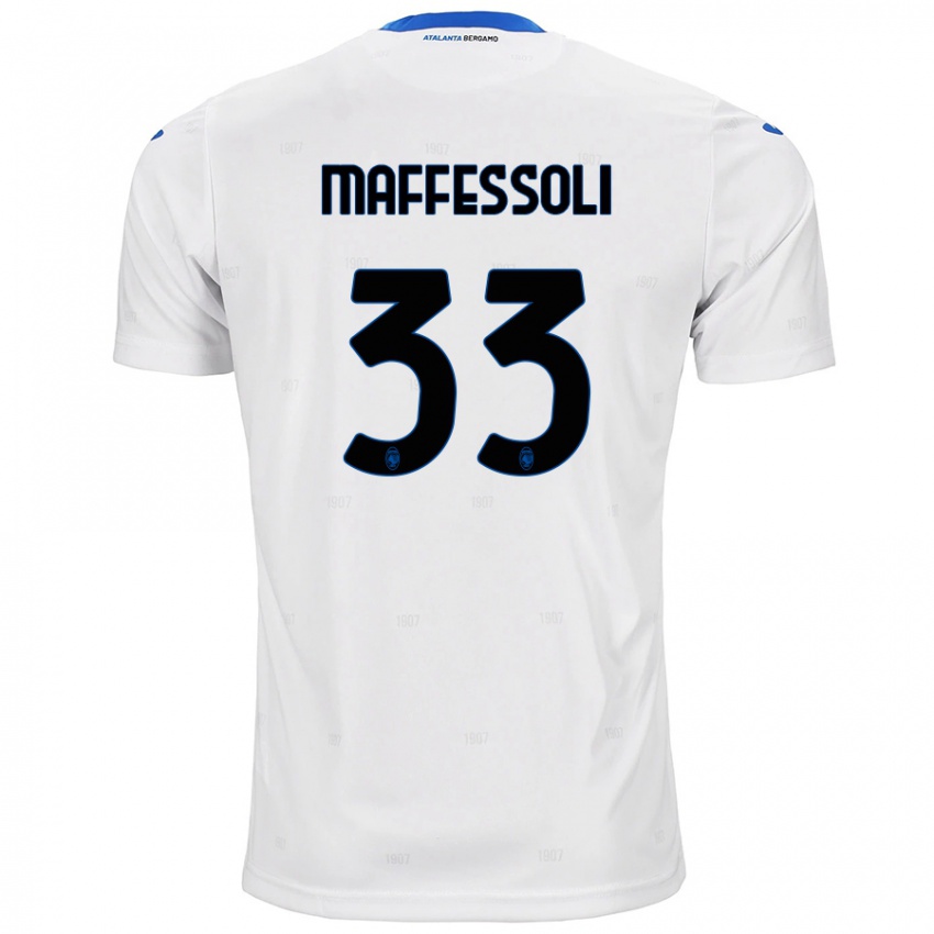 Niño Camiseta Manuel Maffessoli #33 Blanco 2ª Equipación 2024/25 La Camisa Chile