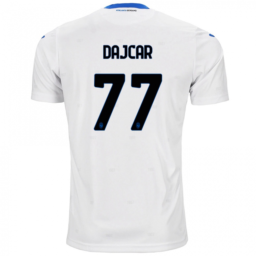 Niño Camiseta Matevz Dajcar #77 Blanco 2ª Equipación 2024/25 La Camisa Chile