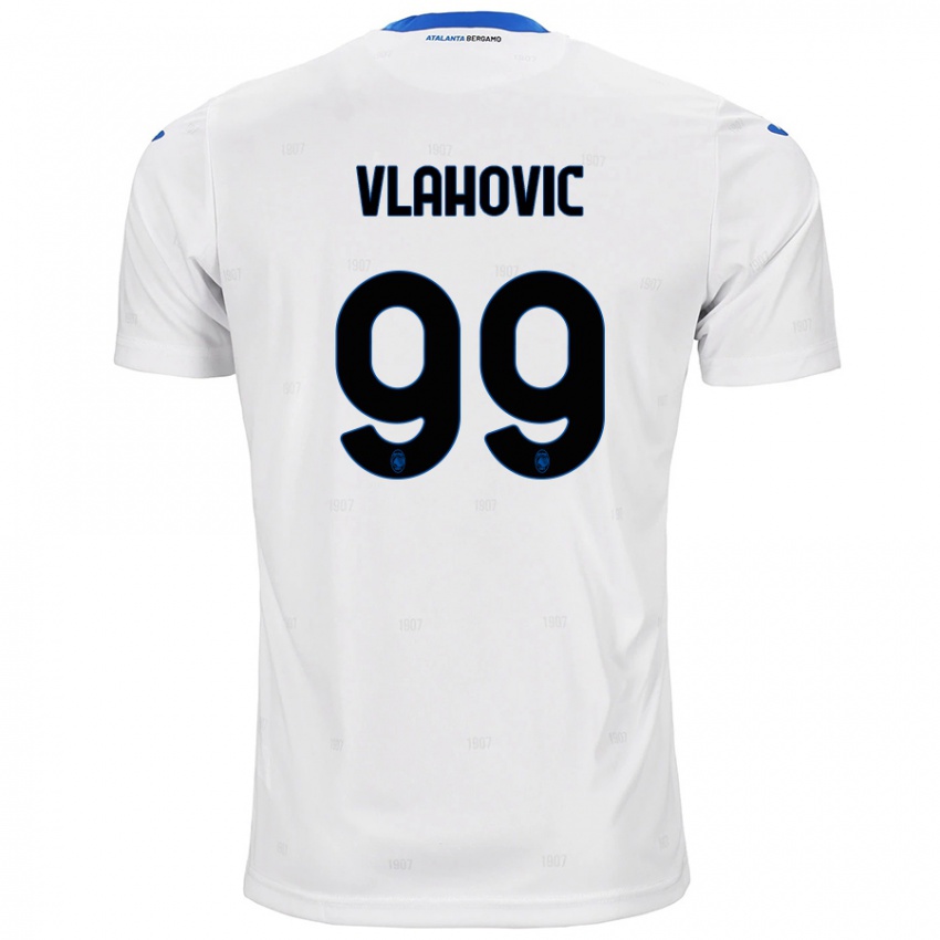 Niño Camiseta Vanja Vlahovic #99 Blanco 2ª Equipación 2024/25 La Camisa Chile