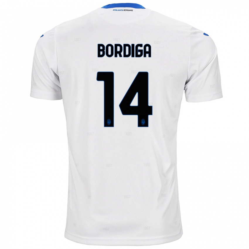 Niño Camiseta Michele Bordiga #14 Blanco 2ª Equipación 2024/25 La Camisa Chile